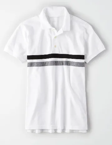 Tricou American Eagle, alb
