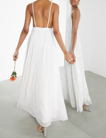 Rochie lunga ASOS, alb