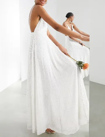 Rochie lunga ASOS, alb