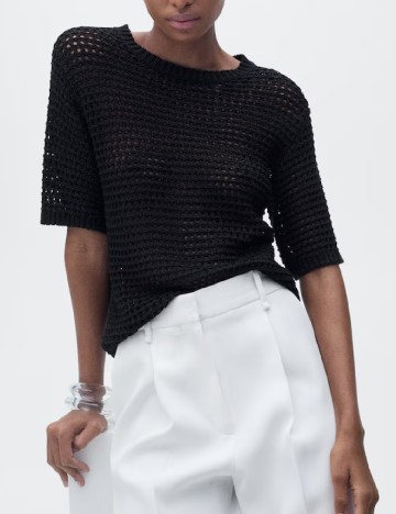 Bluza Mango, negru