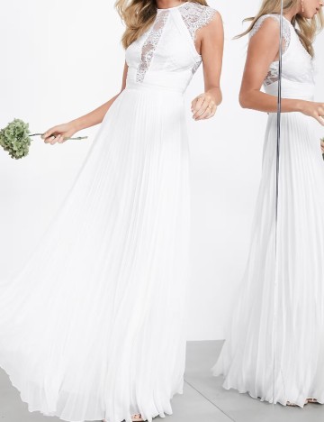 Rochie lunga ASOS, alb