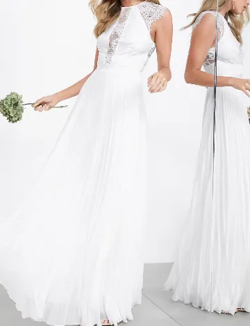 Rochie lunga ASOS, alb