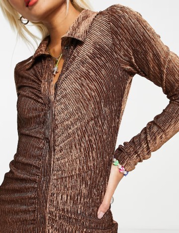 Rochie scurta DAISY STREET, maro