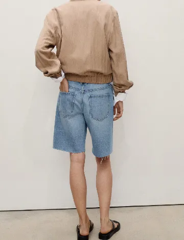 Pantaloni scurti Mango, albastru