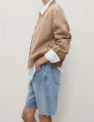 Pantaloni scurti Mango, albastru