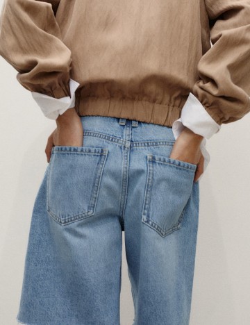 Pantaloni scurti Mango, albastru
