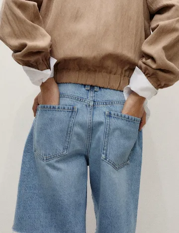 Pantaloni scurti Mango, albastru