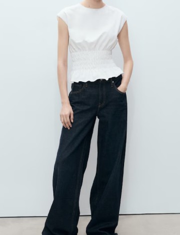 Tricou Mango, alb