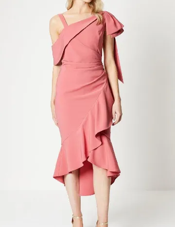 Rochie medie Coast, roz pudra