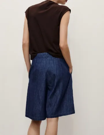 Pantaloni scurti Mango, bleumarin