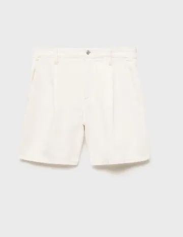 Pantaloni scurti Mango, alb