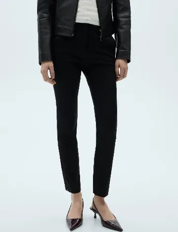 Pantaloni Mango, negru