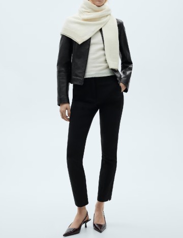 Pantaloni Mango, negru