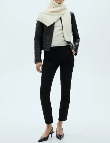 Pantaloni Mango, negru