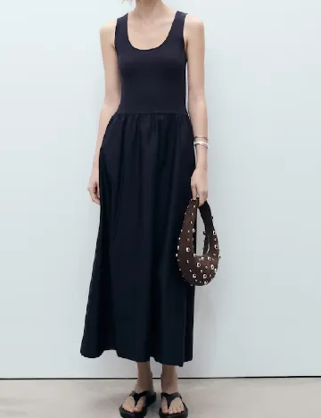 Rochie lunga Mango, bleumarin