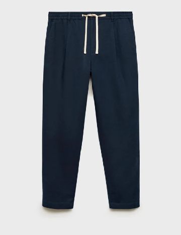 Pantaloni Mango, albastru