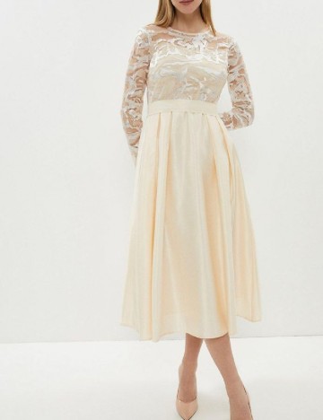 Rochie medie Coast, crem