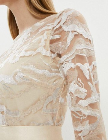 Rochie medie Coast, crem
