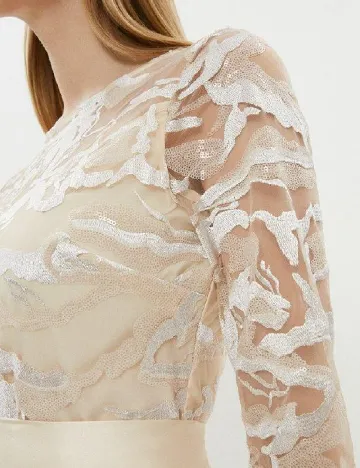 Rochie medie Coast, crem