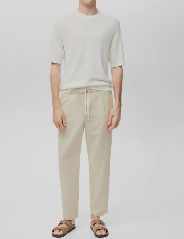 Pantaloni Mango, bej