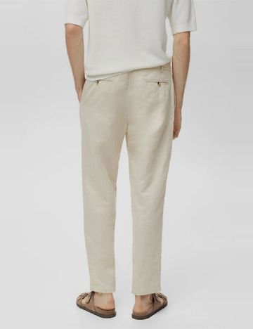 Pantaloni Mango, bej