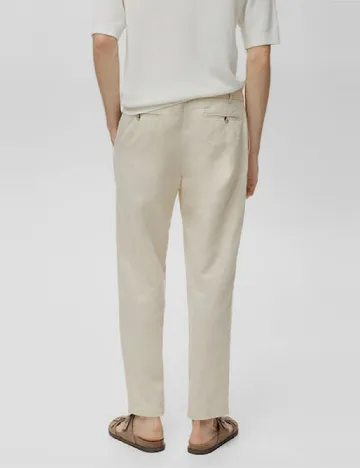 Pantaloni Mango, bej