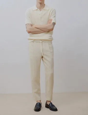 Pantaloni Mango, bej