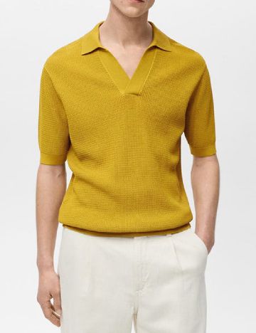 Tricou Mango, mustar