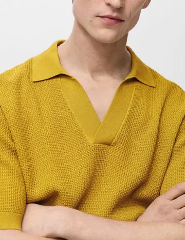 Tricou Mango, mustar