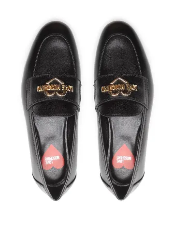 Mocasini Love Moschino, negru Negru