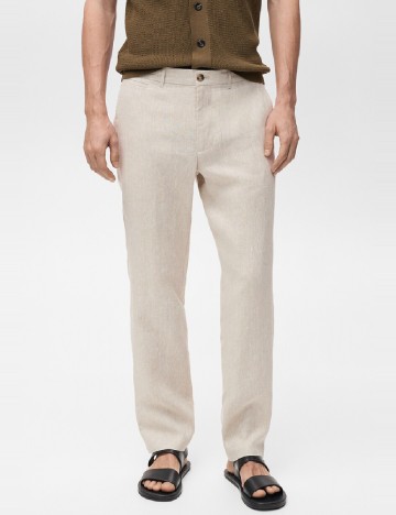 Pantaloni Mango, bej
