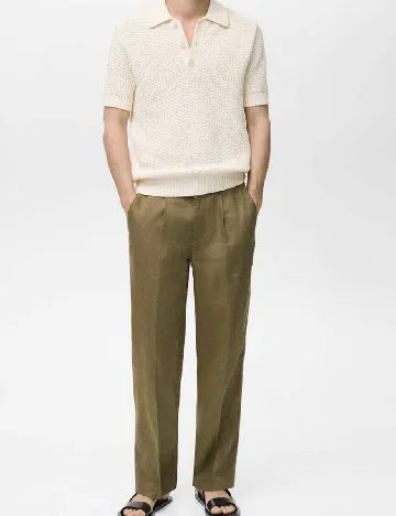 Pantaloni Mango, verde