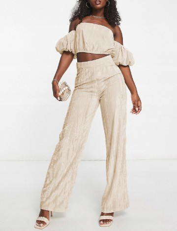 Pantaloni IN THE STYLE, crem