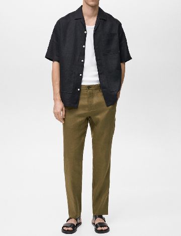 Pantaloni Mango, verde