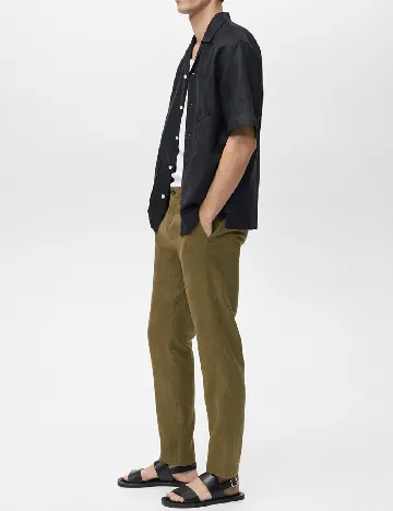 Pantaloni Mango, verde