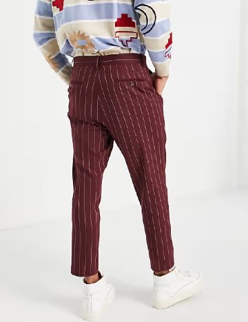 Pantaloni ASOS, visiniu
