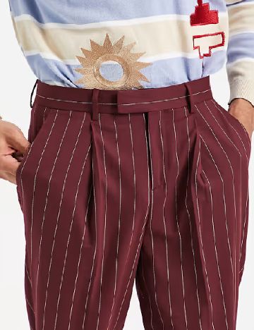 Pantaloni ASOS, visiniu