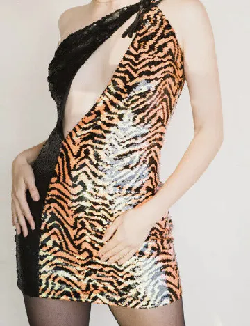 Rochie scurta Labelrail x Julia Cumming, mix culori