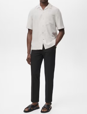 Pantaloni Mango, negru