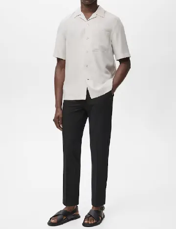Pantaloni Mango, negru