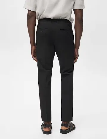 Pantaloni Mango, negru