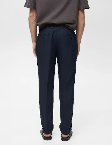 Pantaloni Mango, albastru
