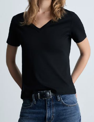 Tricou Mango, negru