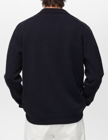 Bluza Mango, bleumarin inchis