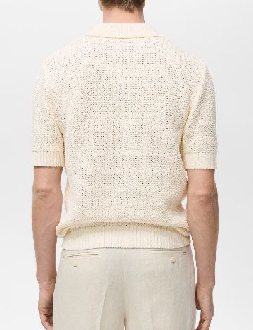 Tricou Mango, crem