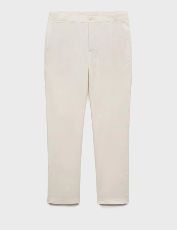 Pantaloni Mango, ecru