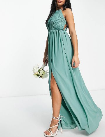 Rochie lunga TFNC London, turcoaz