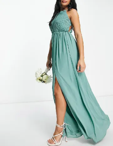 Rochie lunga TFNC London, turcoaz