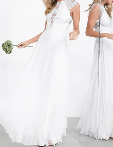 Rochie lunga ASOS, alb
