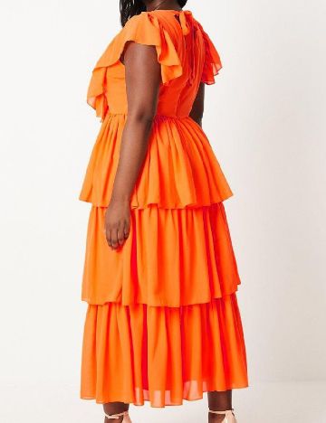 Rochie lunga Coast Plus Size, portocaliu
